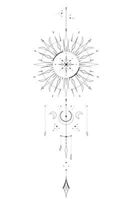 tatouage nuque style fine line