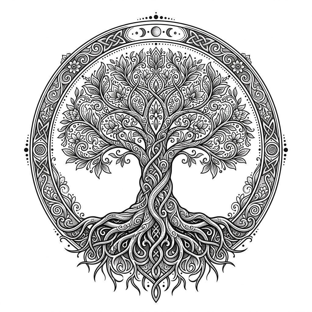 idée tatouage arbre de vie arbre de vie premium