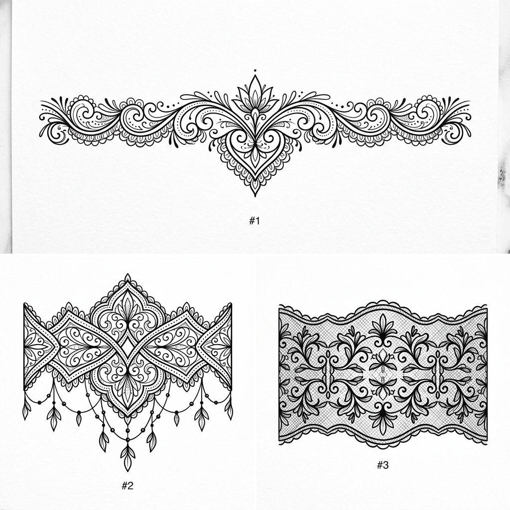 idée tatouage avant-bras femme ornemental bracelet