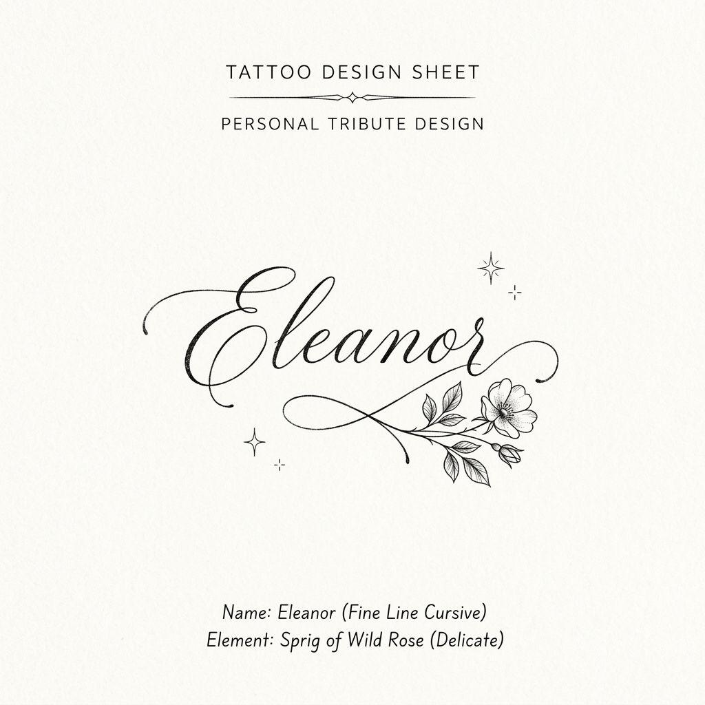 idée tatouage avant-bras femme prénom et fleur