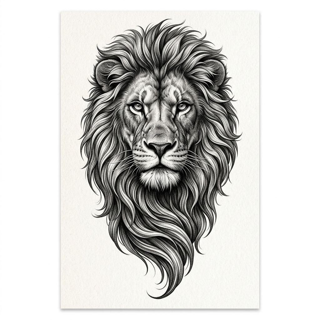idée tatouage avant-bras homme lion réaliste