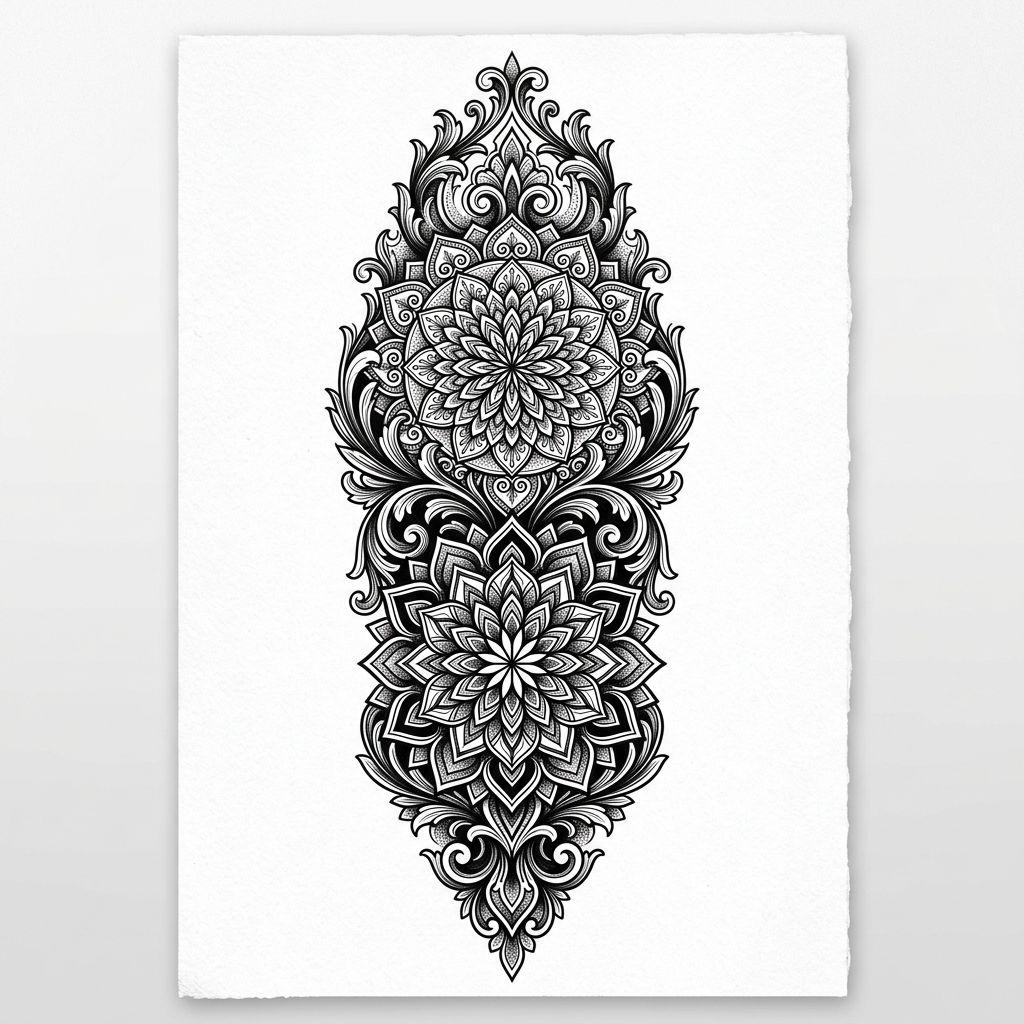 idée tatouage avant-bras homme mandala forearm