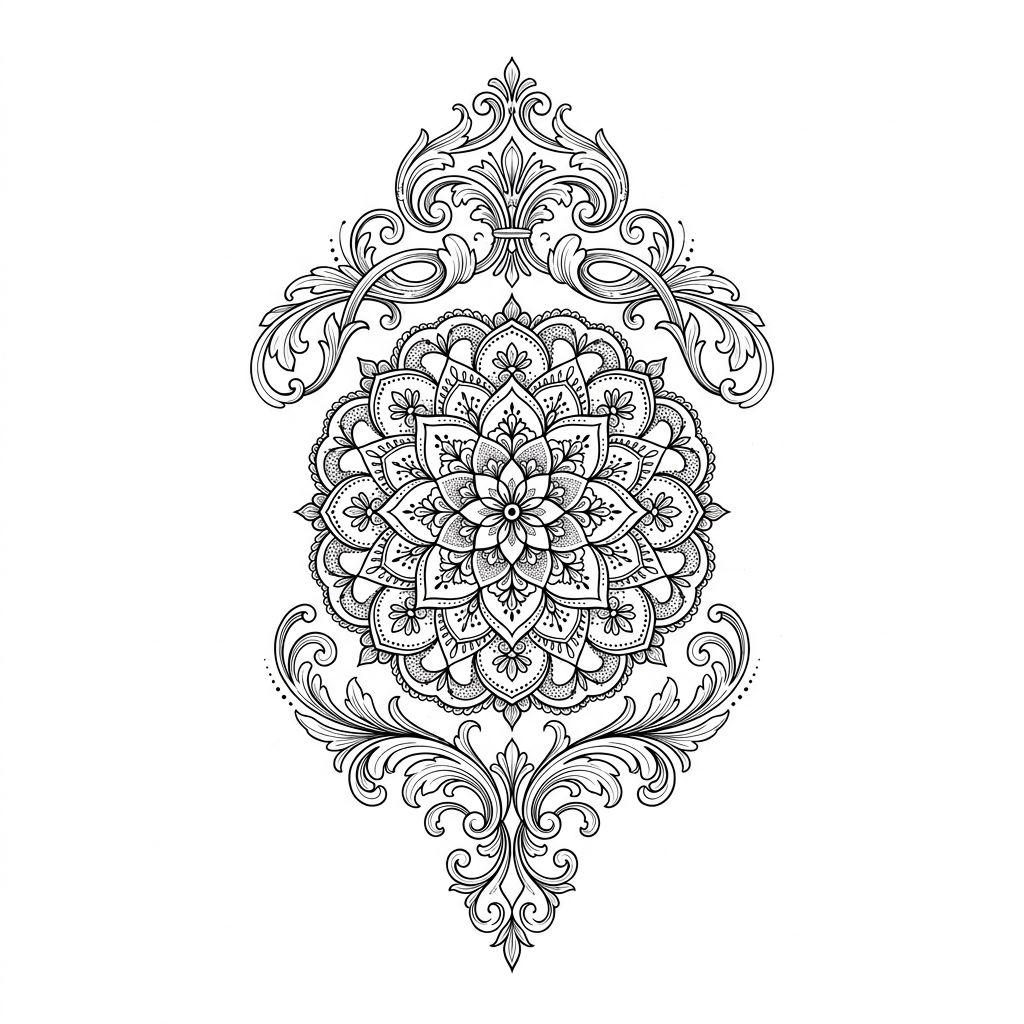 idée tatouage cheville mini mandala