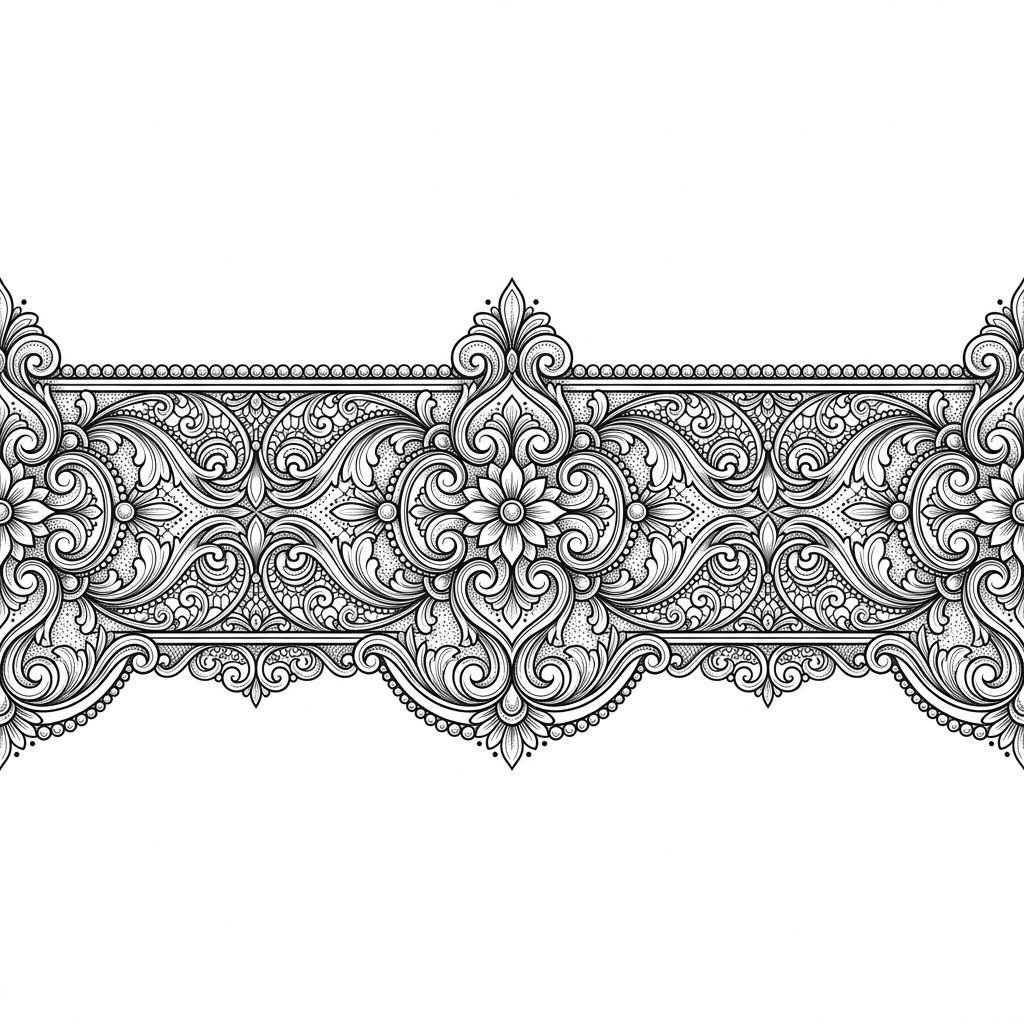 idée tatouage cheville bracelet ornemental premium