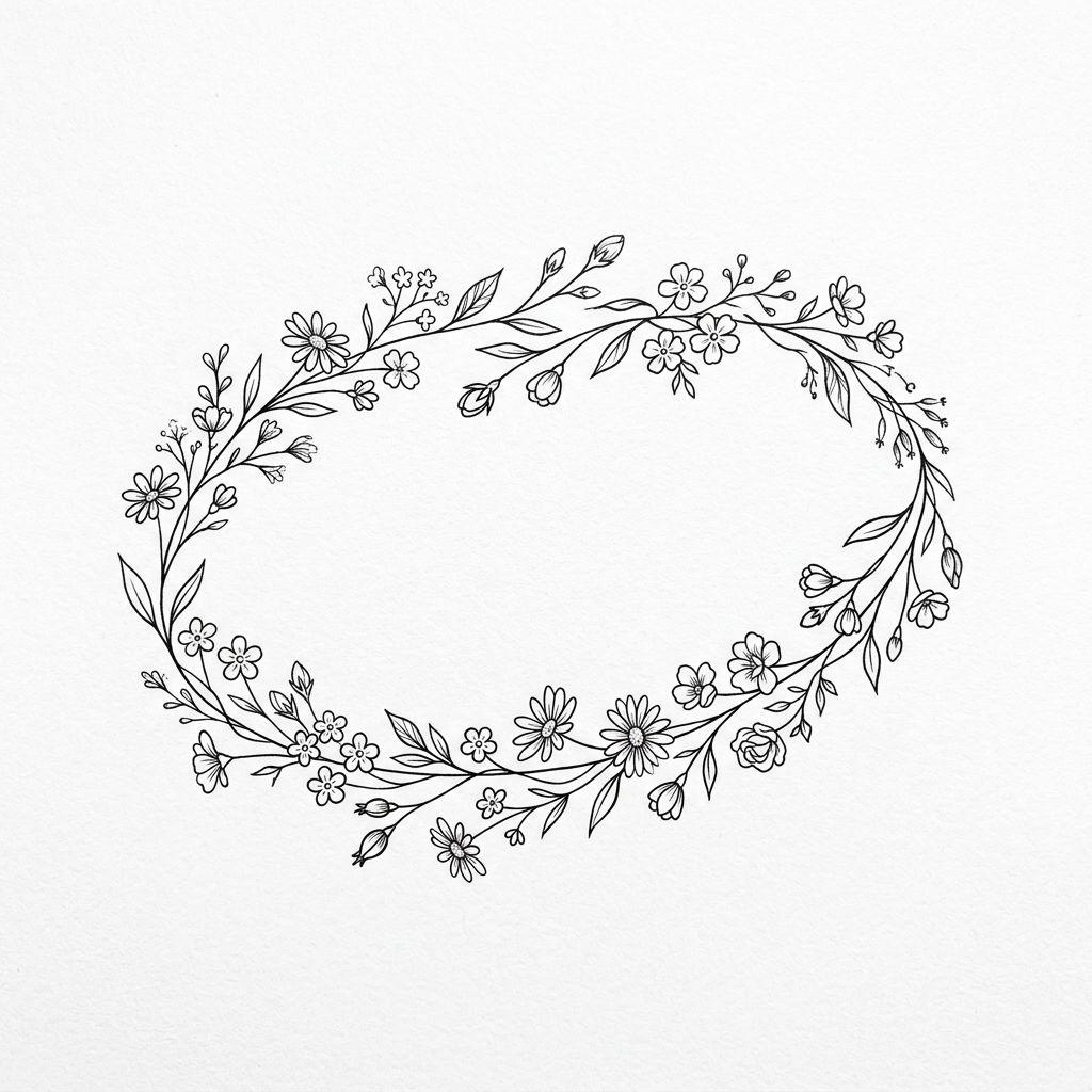 idée tatouage cheville femme bracelet de cheville floral