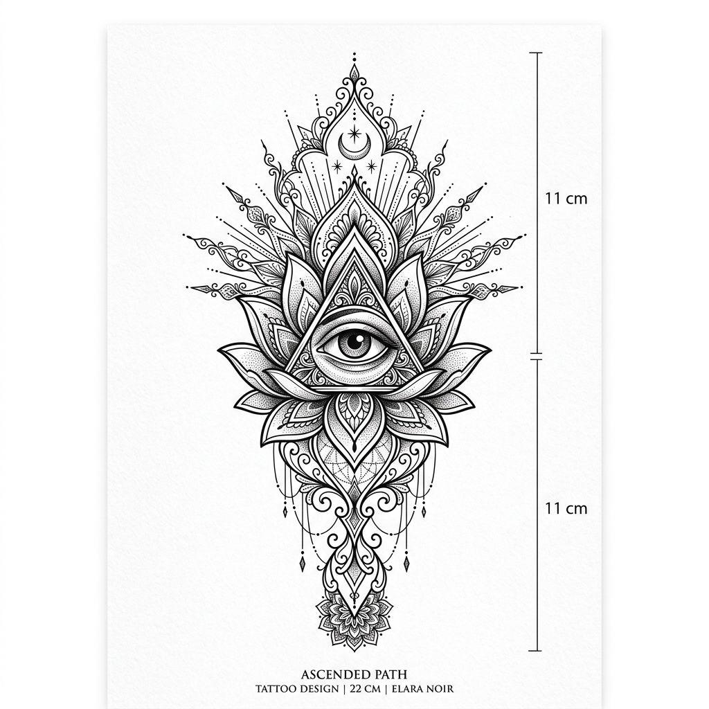 idée tatouage colonne vertébrale symbole spirituel central