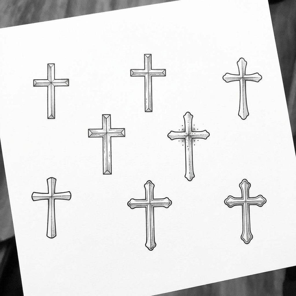 idée tatouage cou homme croix religieuse gorge