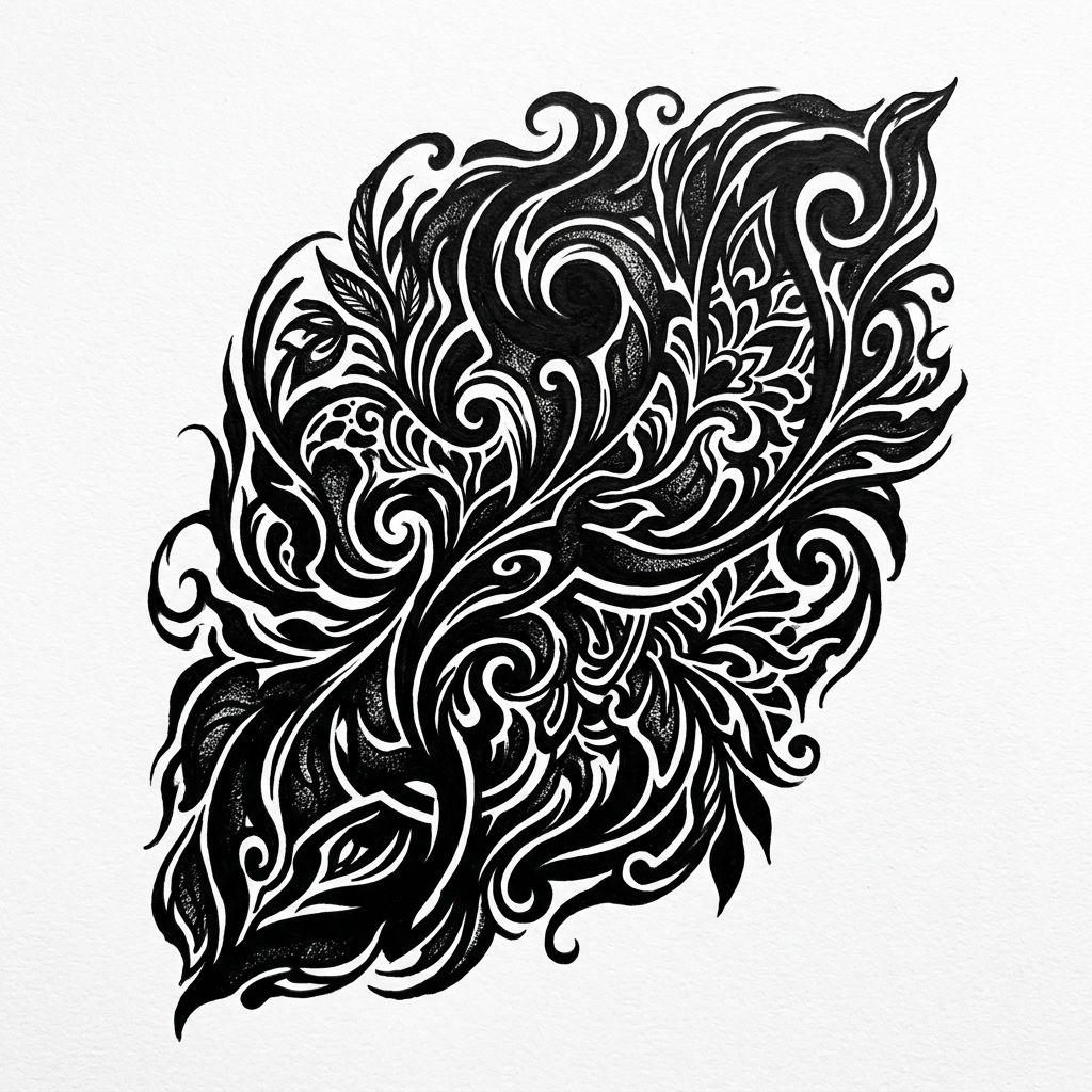 idée tatouage cover blackwork dense couvrant