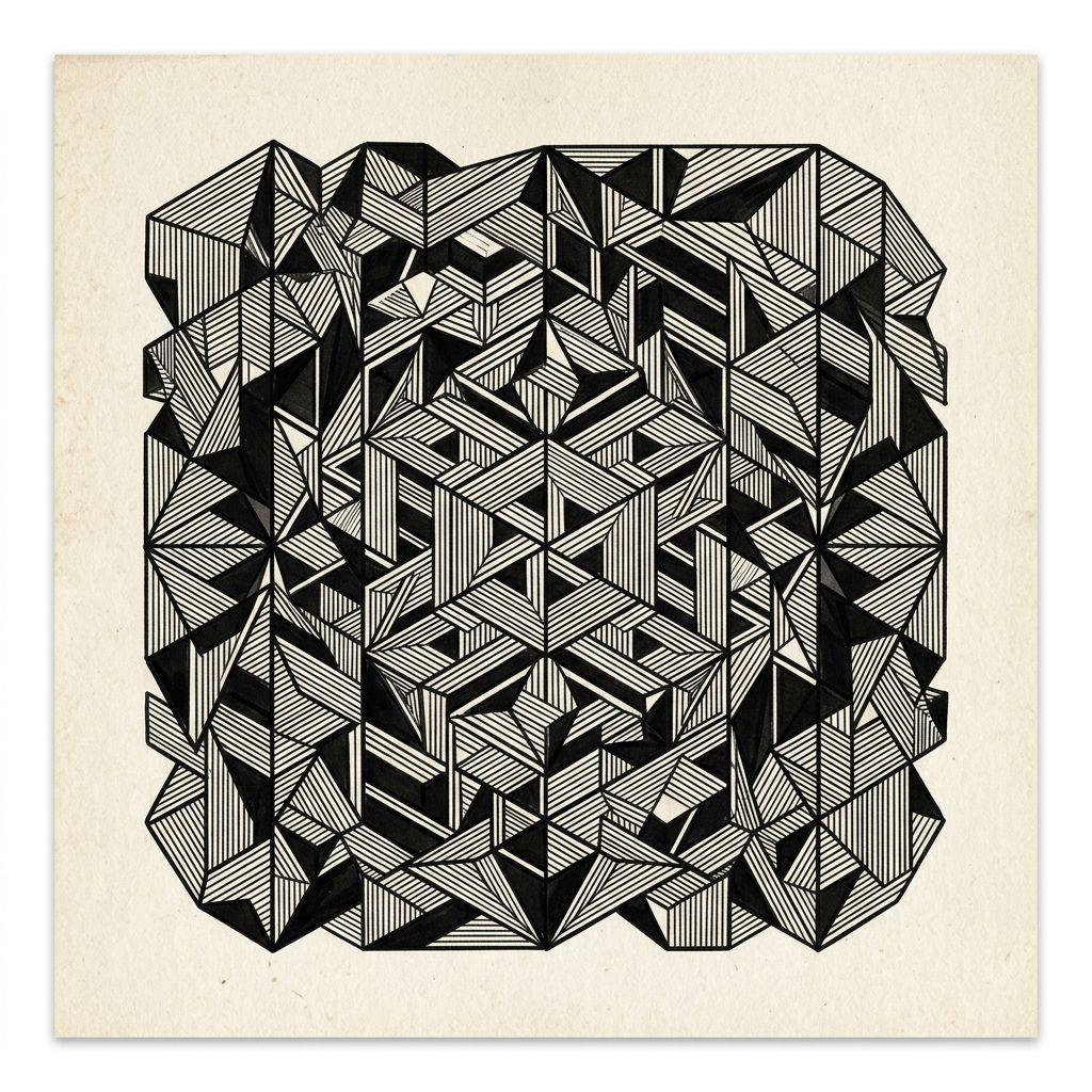 idée tatouage cover cover géométrique structuré