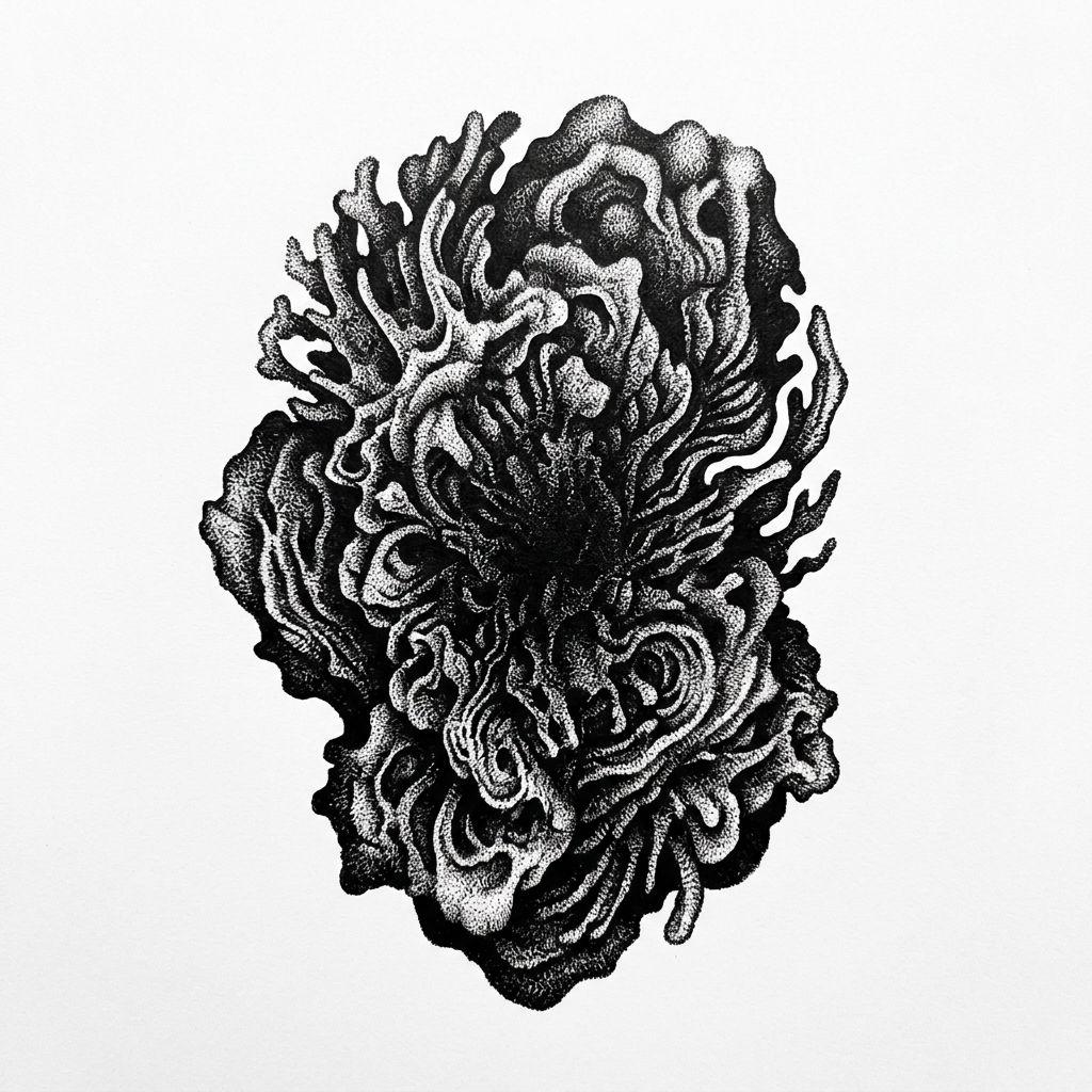 idée tatouage cover cover dotwork ombré