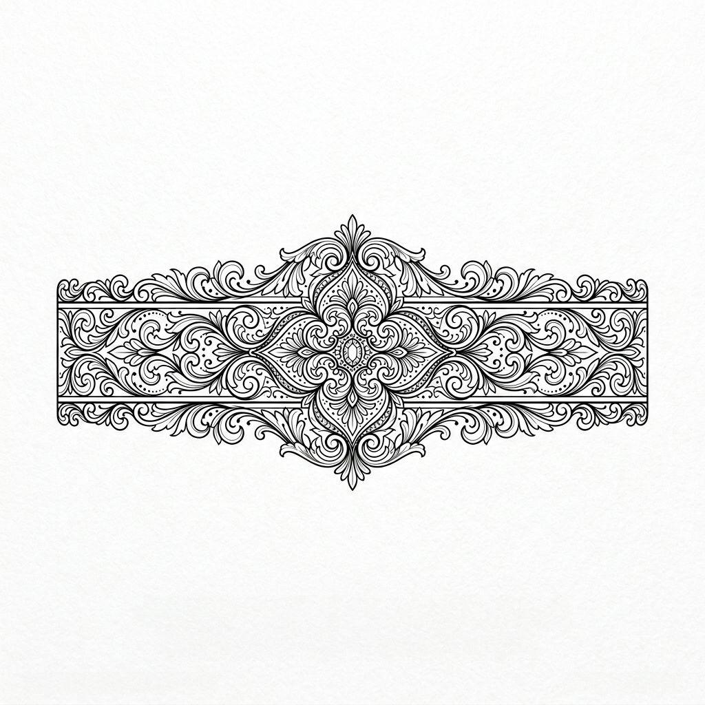 idée tatouage doigt bague ornementale premium
