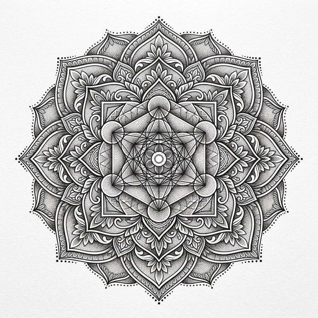 idée tatouage dos femme mandala dorsal central