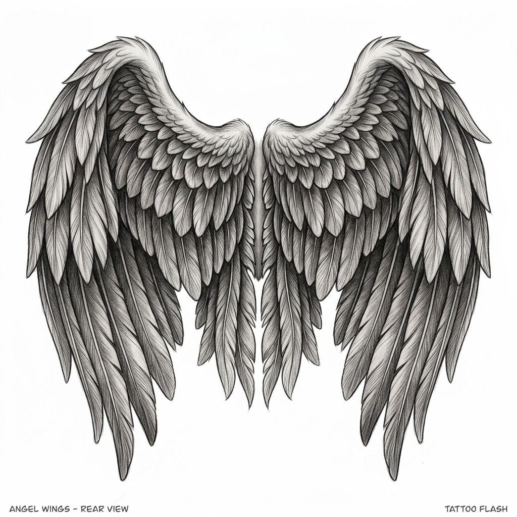 idée tatouage dos femme ailes d'ange omoplates