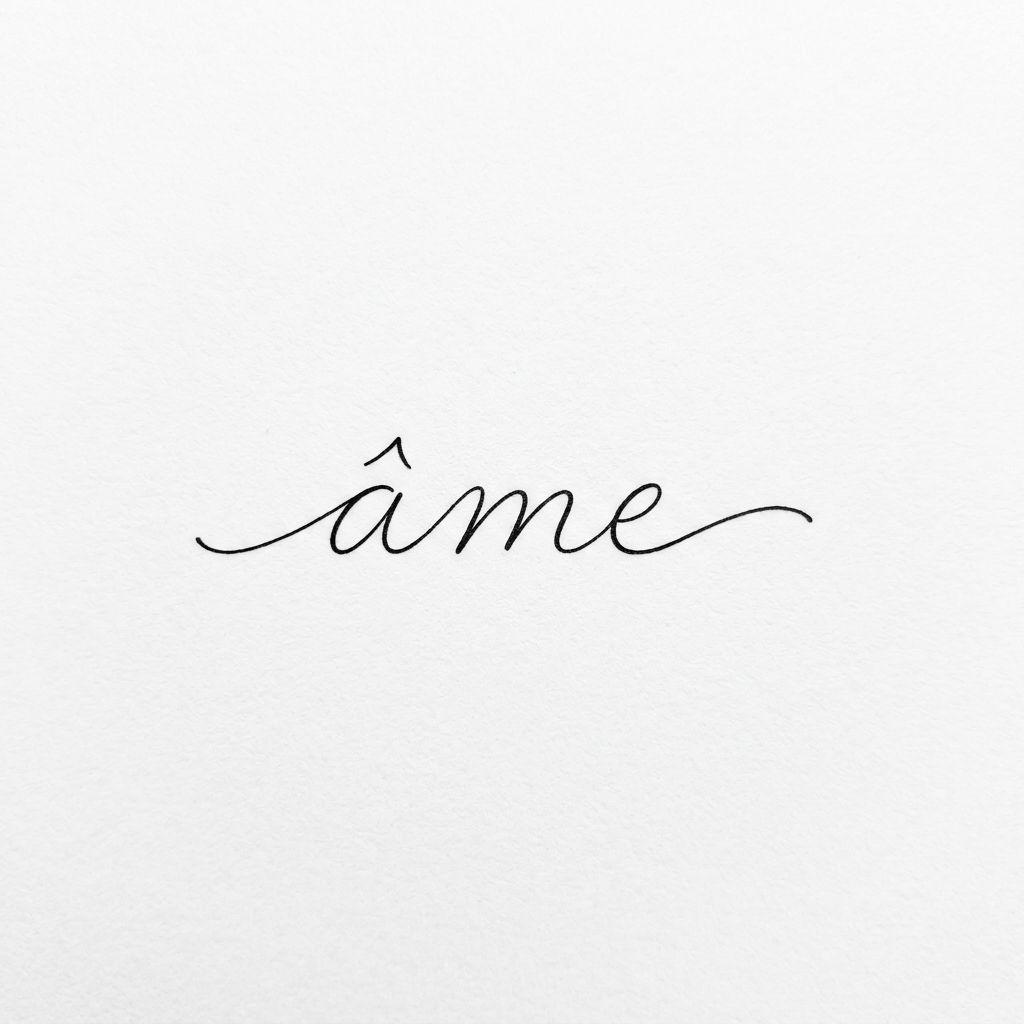 idée tatouage écriture écriture single-line minimaliste