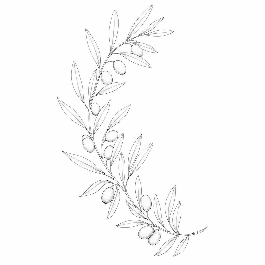 idée tatouage épaule branche florale fine line