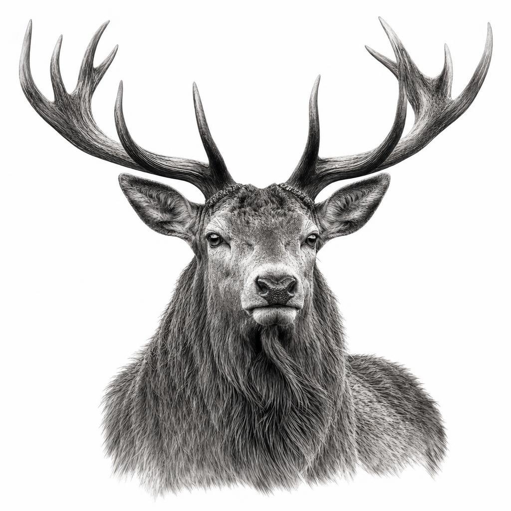 idée tatouage épaule cerf réaliste majestueux