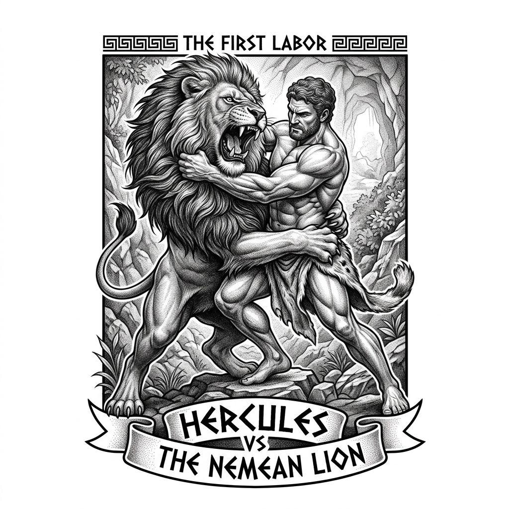 idée tatouage épaule hercule mythologique