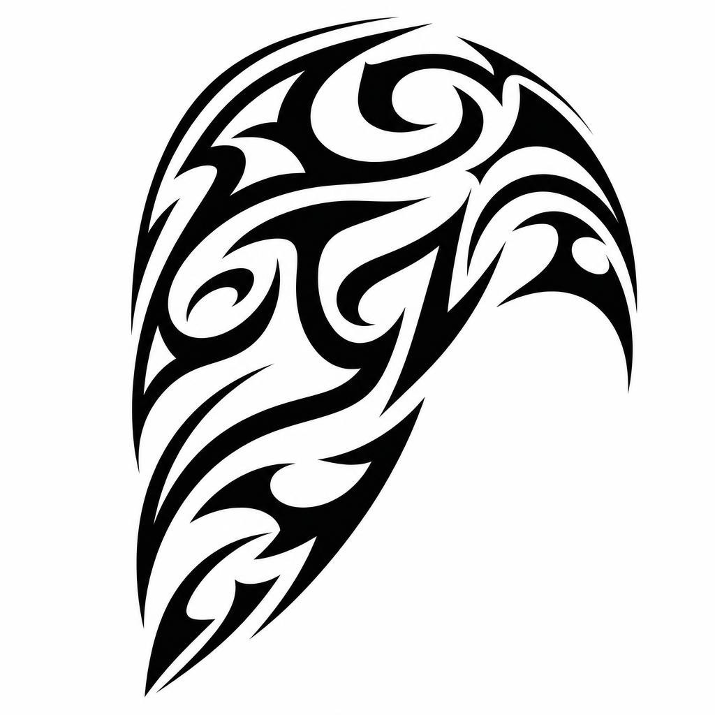 idée tatouage épaule tribal moderne épaulière