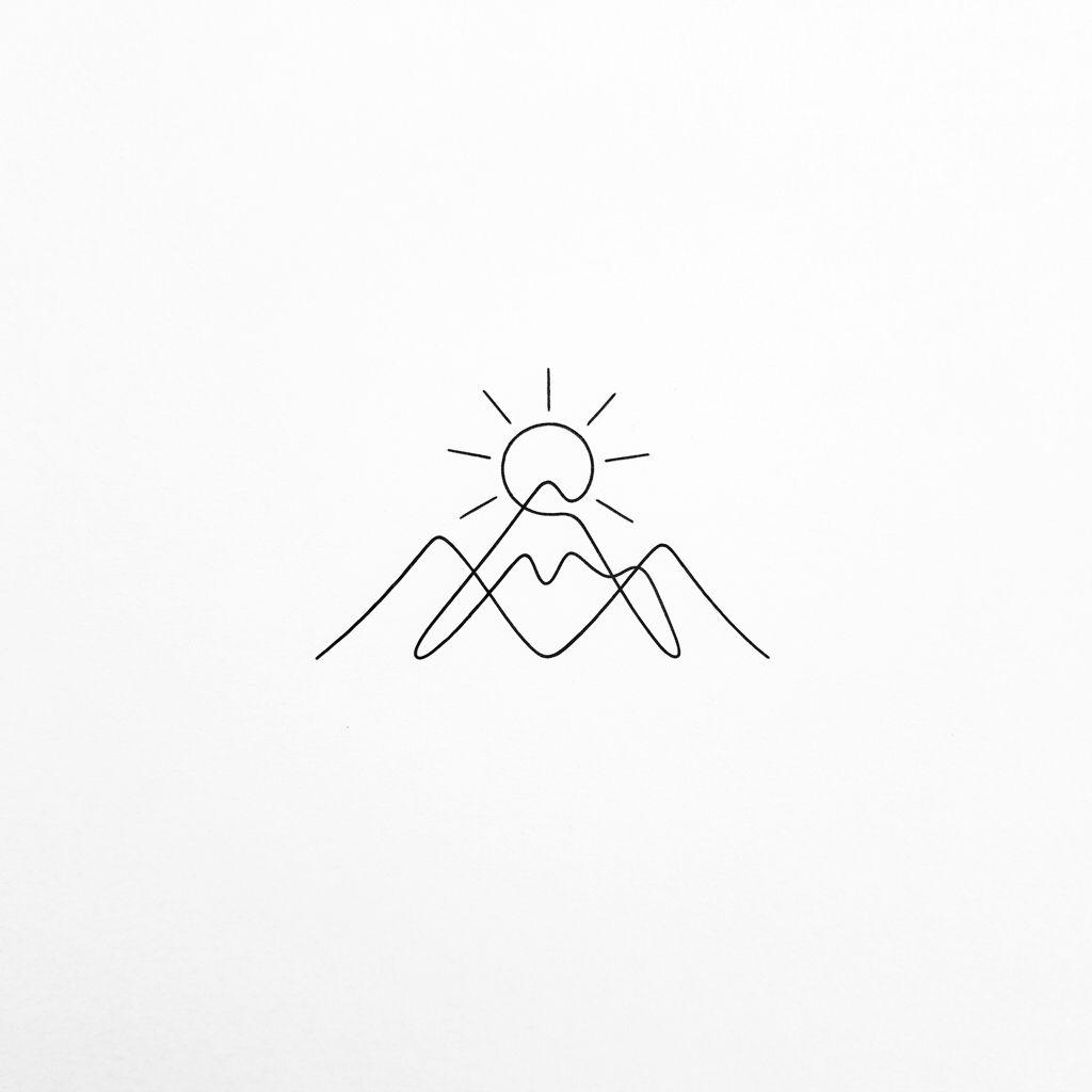 idée tatouage flash flash single-line minimaliste