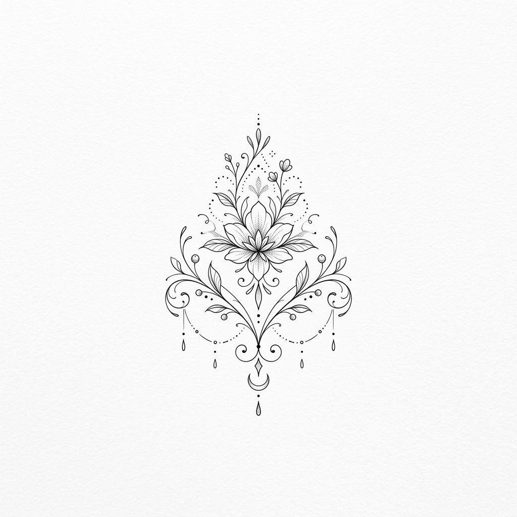 idée tatouage flash flash fine line délicat