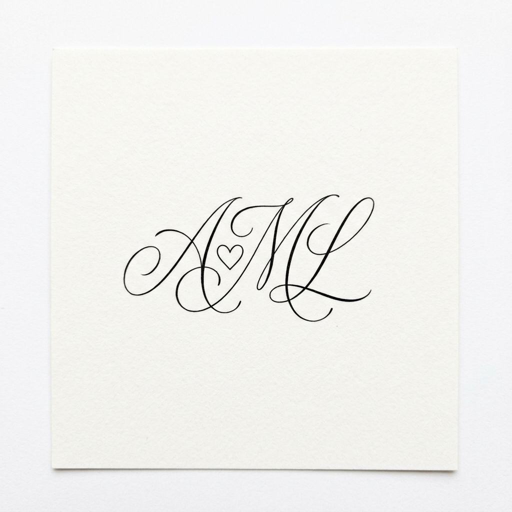 idée tatouage initiales famille initiales fine line cursive