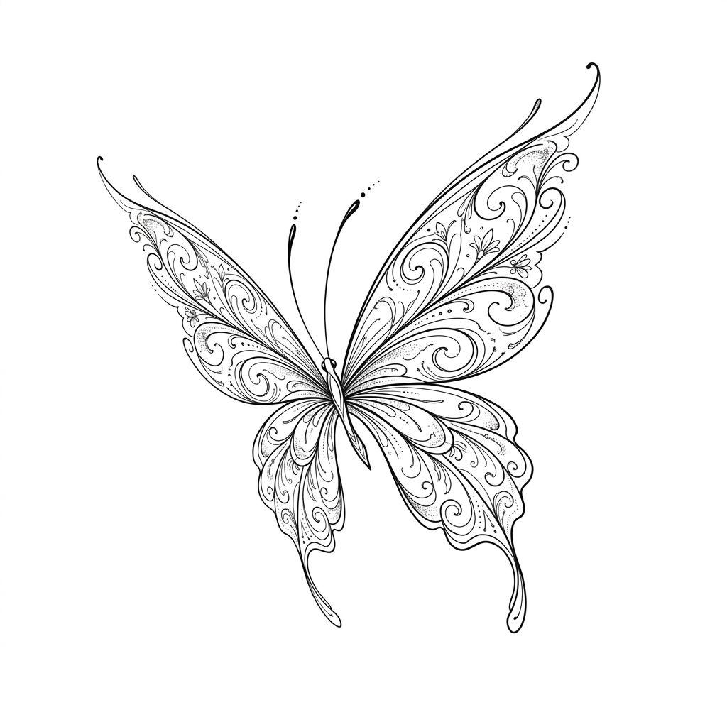 idée tatouage main femme papillon dos de main