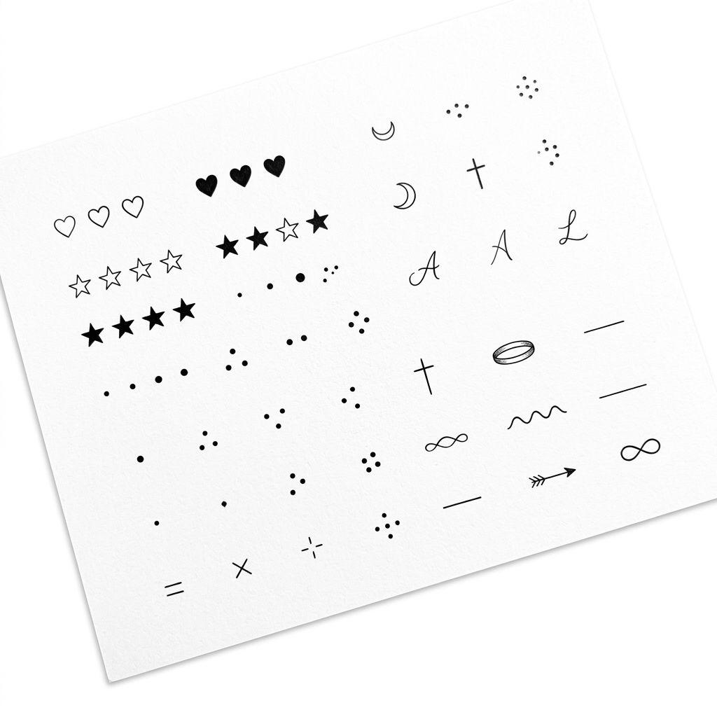 idée tatouage main femme symboles minimalistes