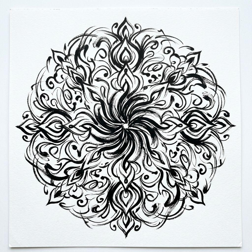 idée tatouage mandala mandala abstrait