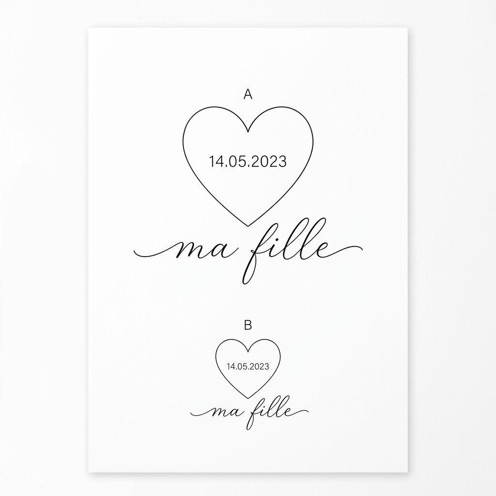 idée tatouage mère et fille date naissance fine line