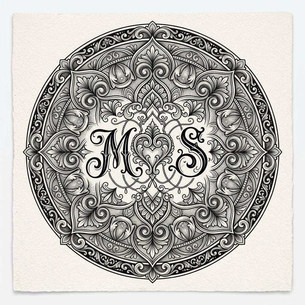 idée tatouage mère et fils mandala m et s