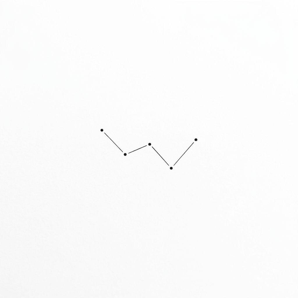 idée tatouage minimaliste minimaliste constellation