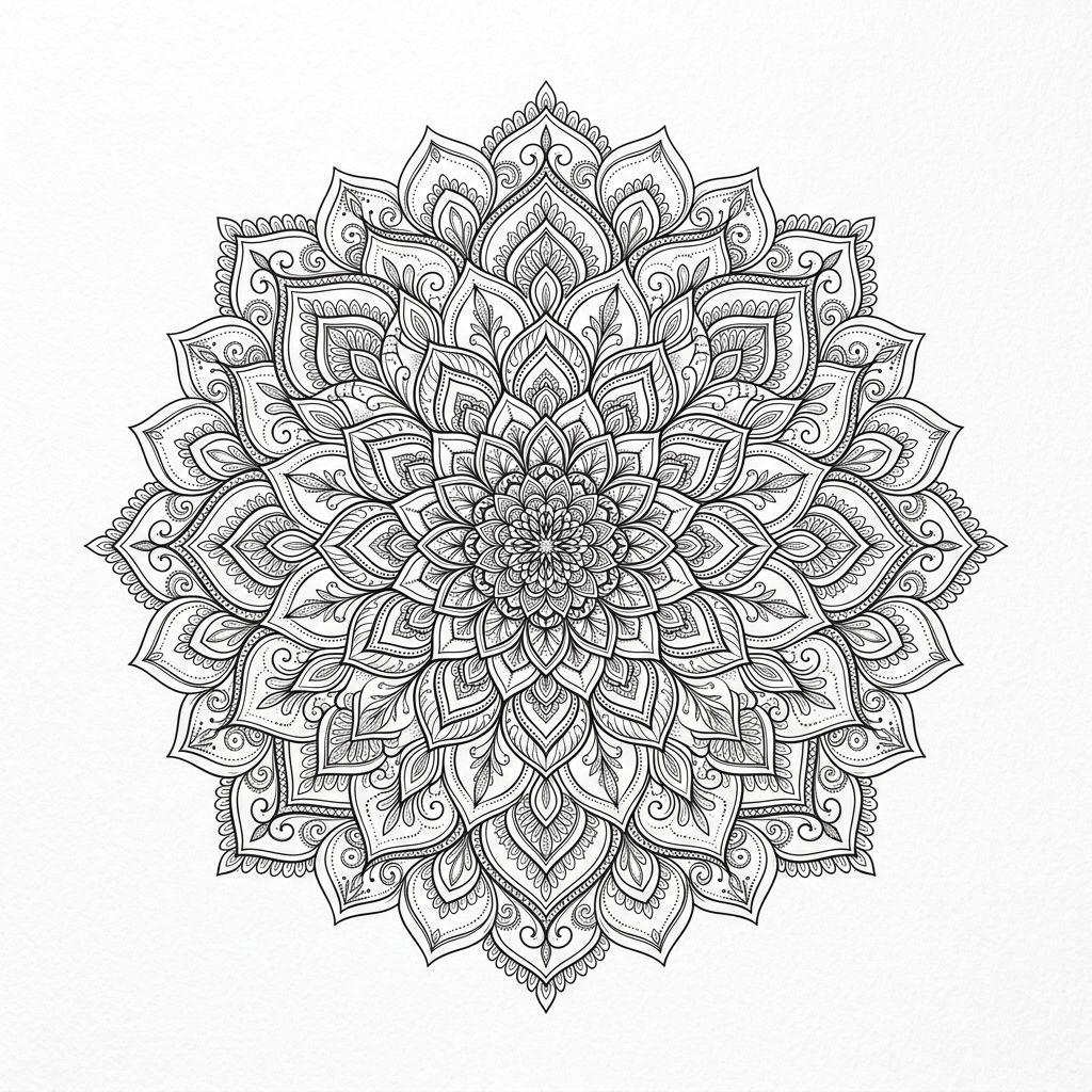 idée tatouage mollet mandala ornemental