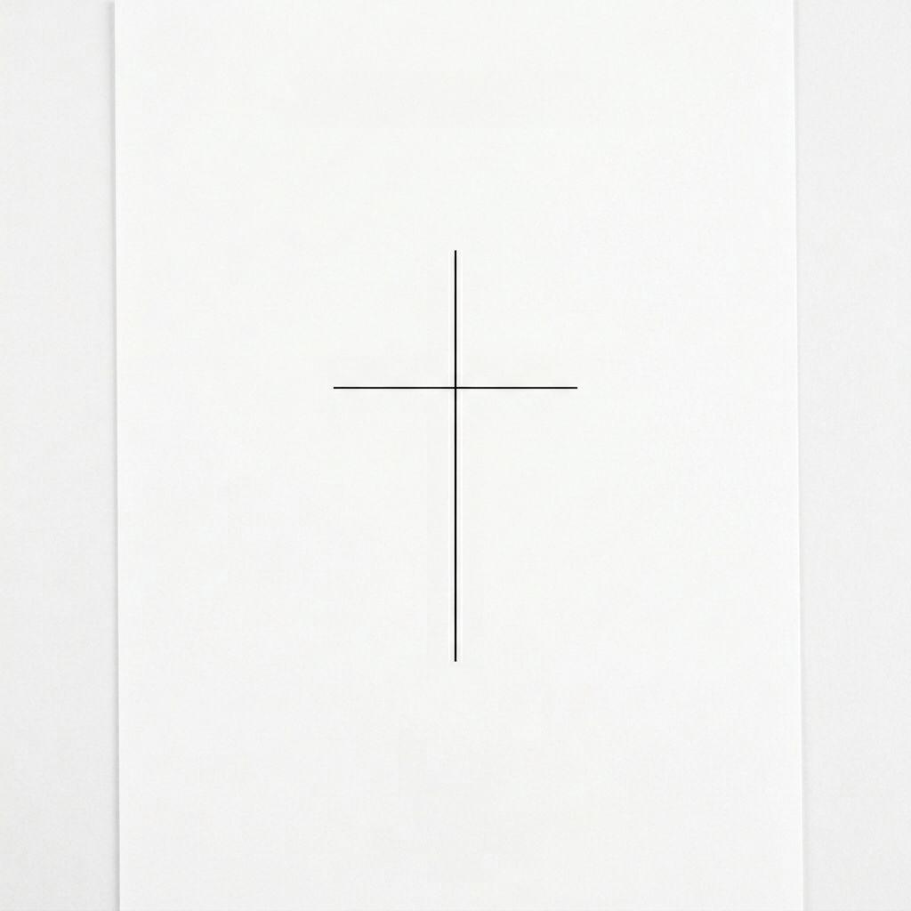 idée tatouage nuque croix minimaliste