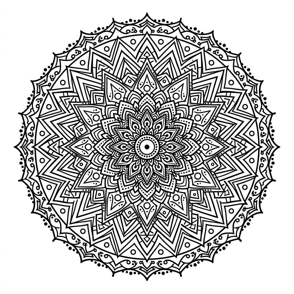 idée tatouage nuque mandala géométrique