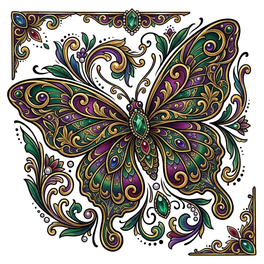 idée tatouage nuque papillon néo-traditionnel