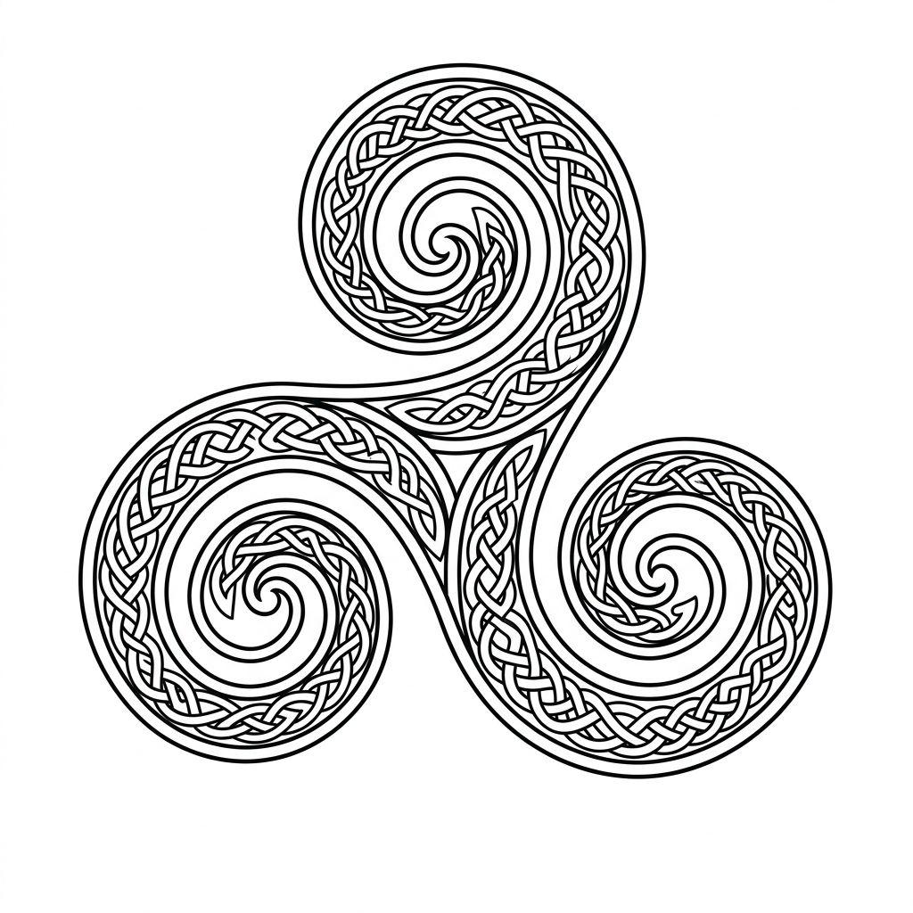 idée tatouage nuque triskel celtique