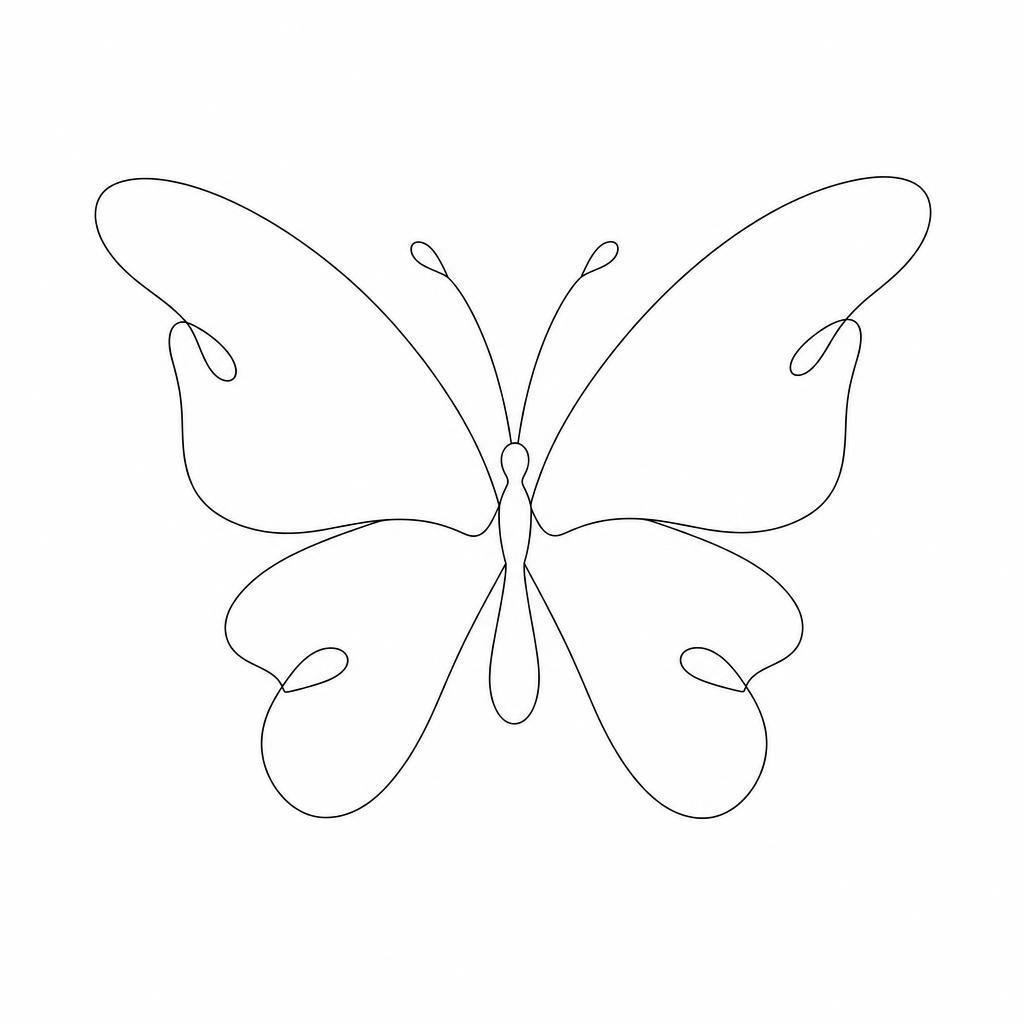 idée tatouage papillon papillon minimaliste