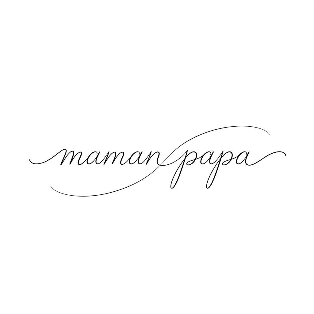 idée tatouage parents maman papa single-line