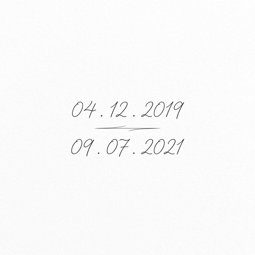 idée tatouage parents deux dates fine line