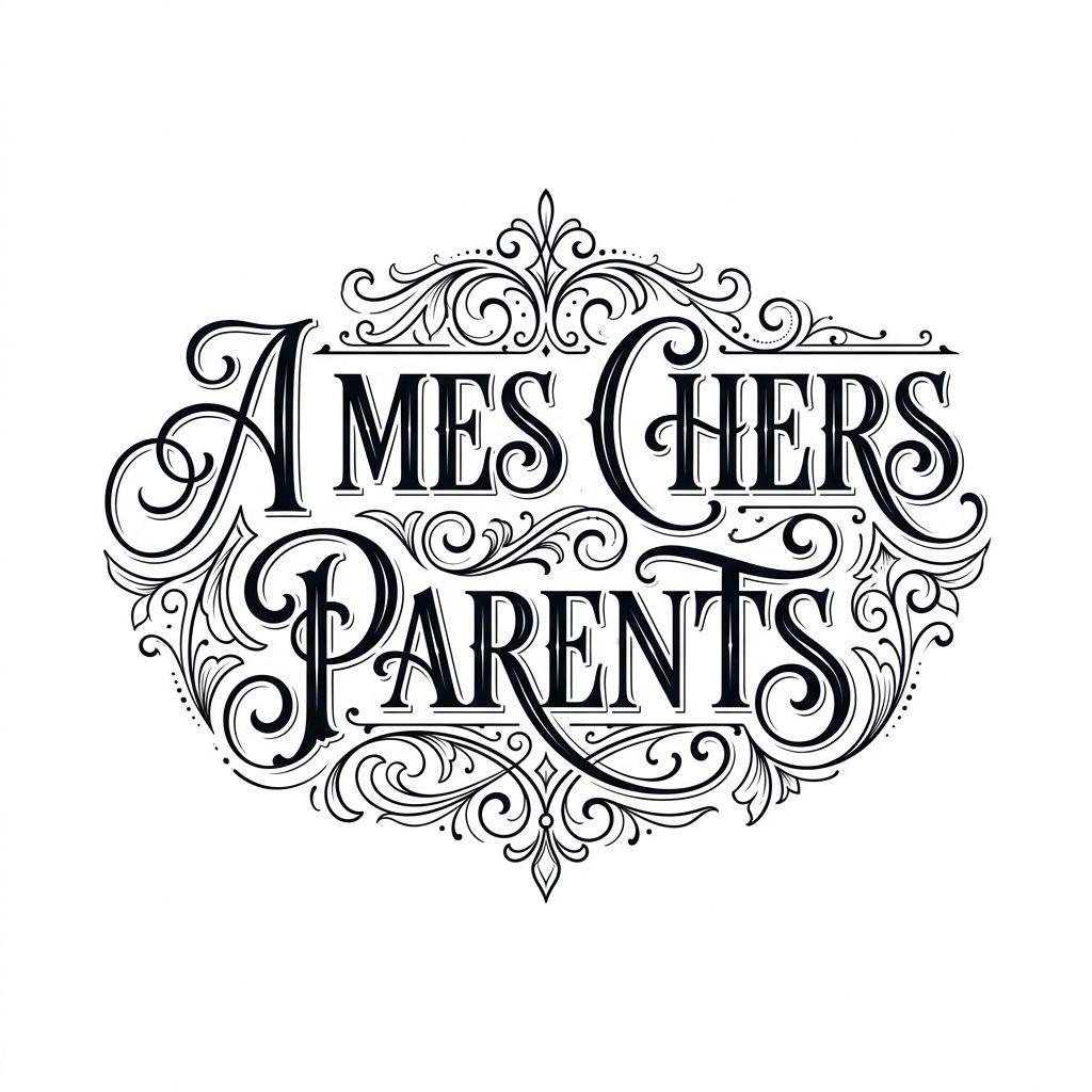 idée tatouage parents citation hommage calligraphie