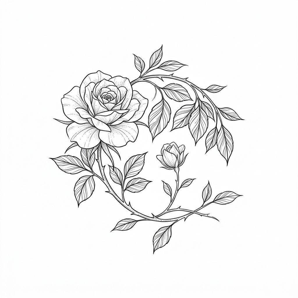 idée tatouage père et fille fleur père et fille