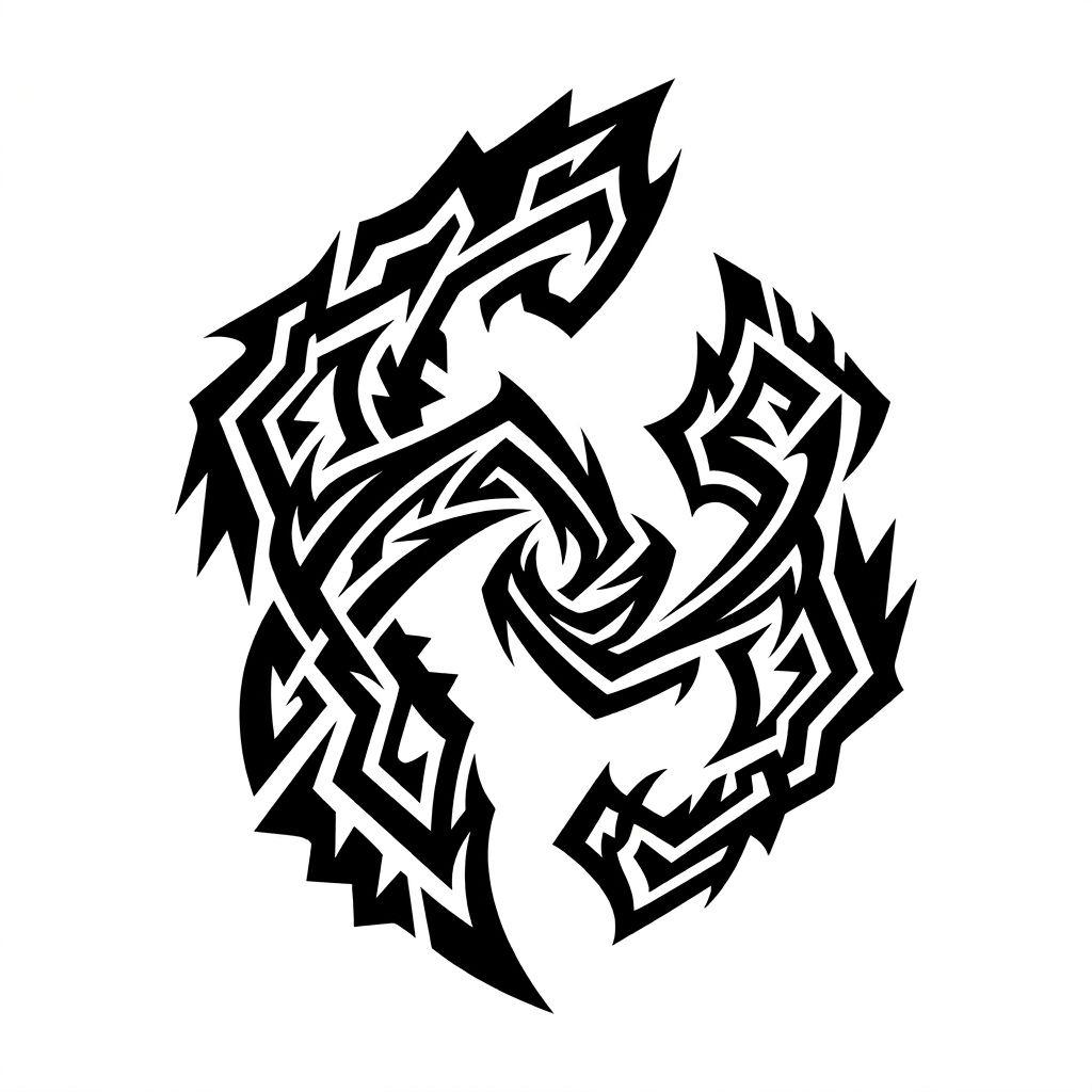 idée tatouage père et fils tribal père-fils