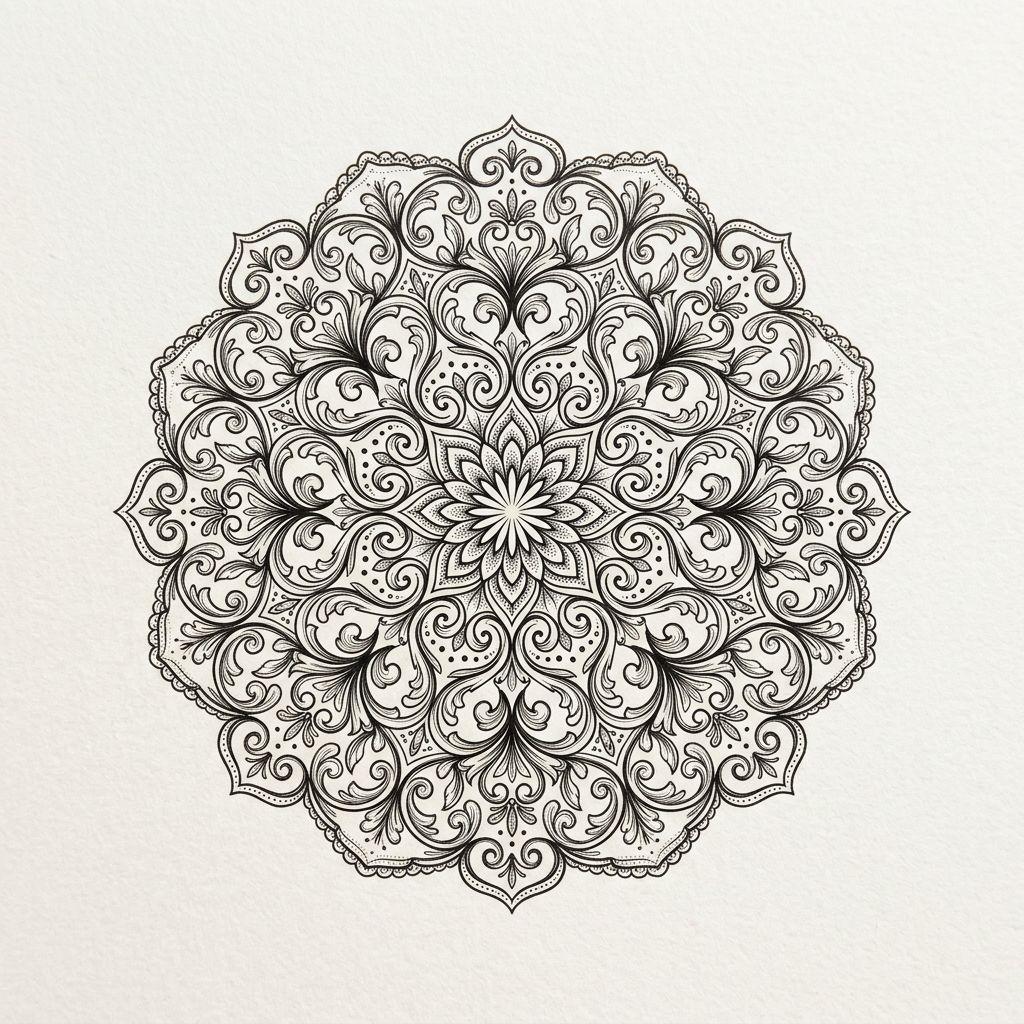 idée tatouage petit mandala compact