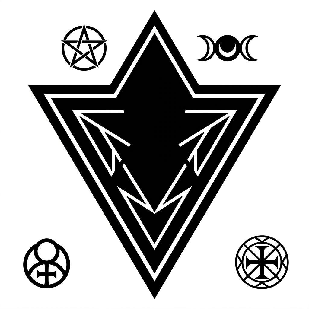 idée tatouage pied symbole blackwork