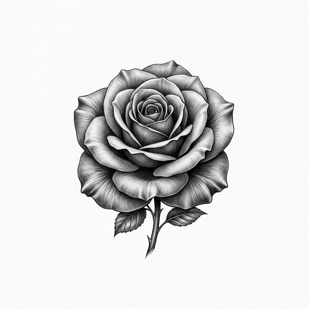 idée tatouage pied rose réaliste compacte