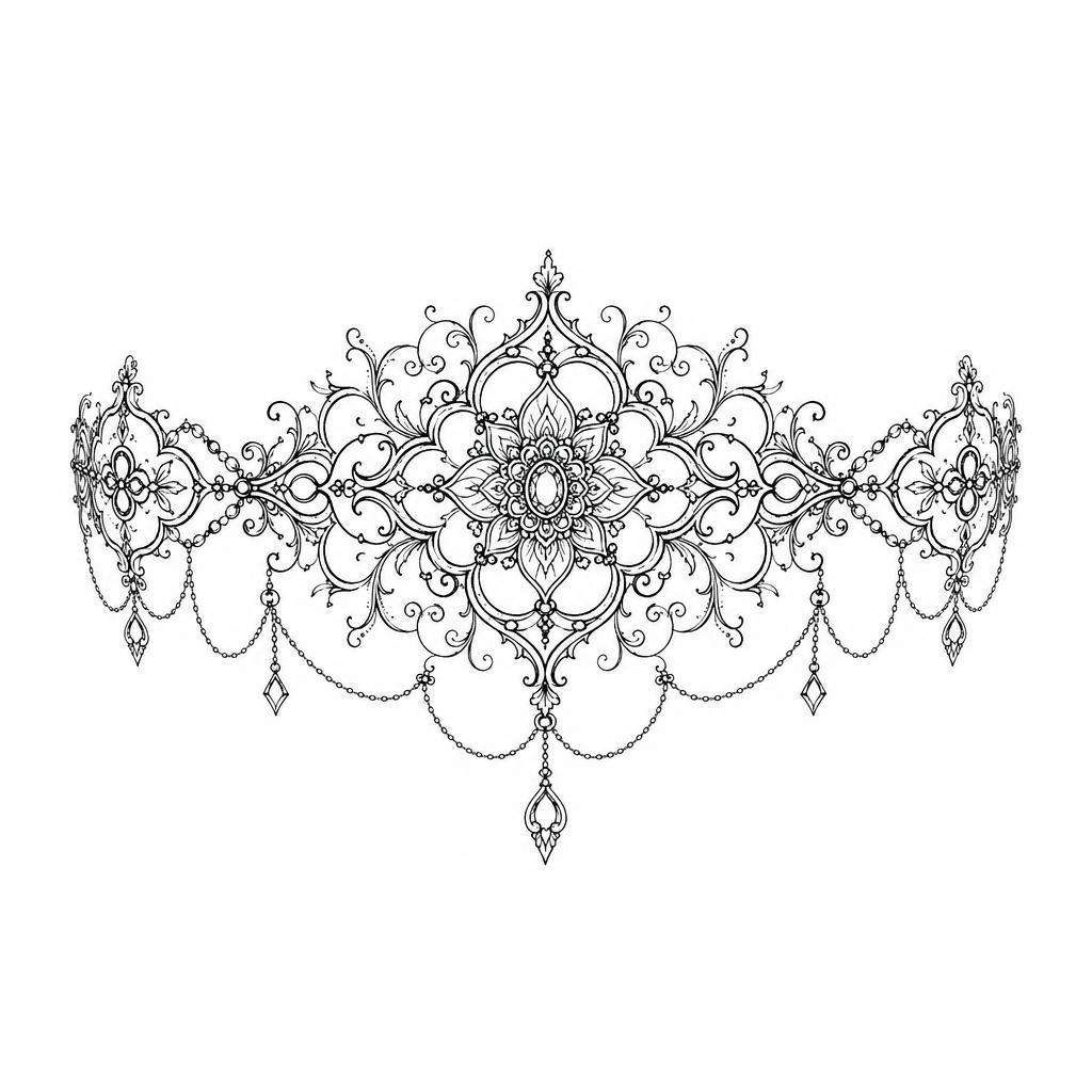 idée tatouage poignet mandala lace miniature