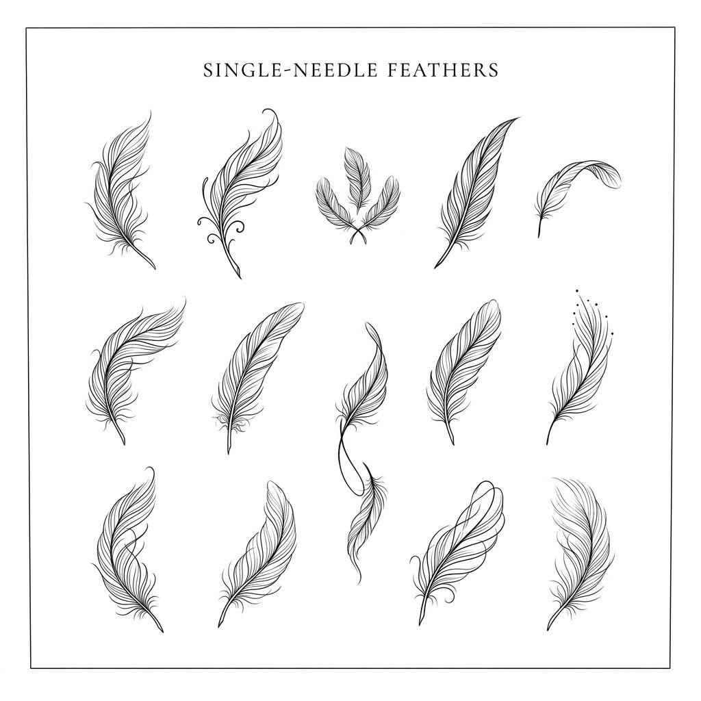 idée tatouage poignet femme plume délicate