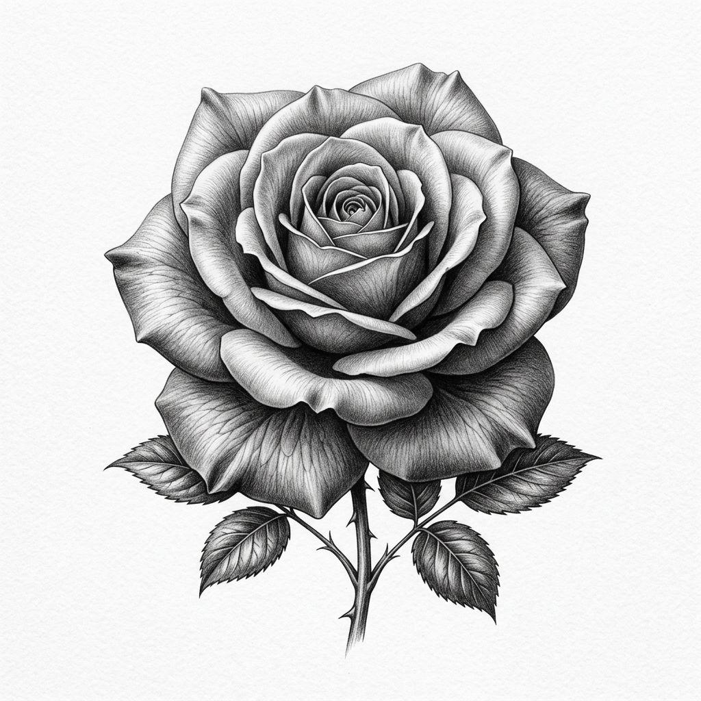 idée tatouage rose rose réaliste