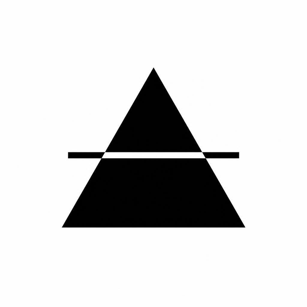 idée tatouage simple triangle blackwork
