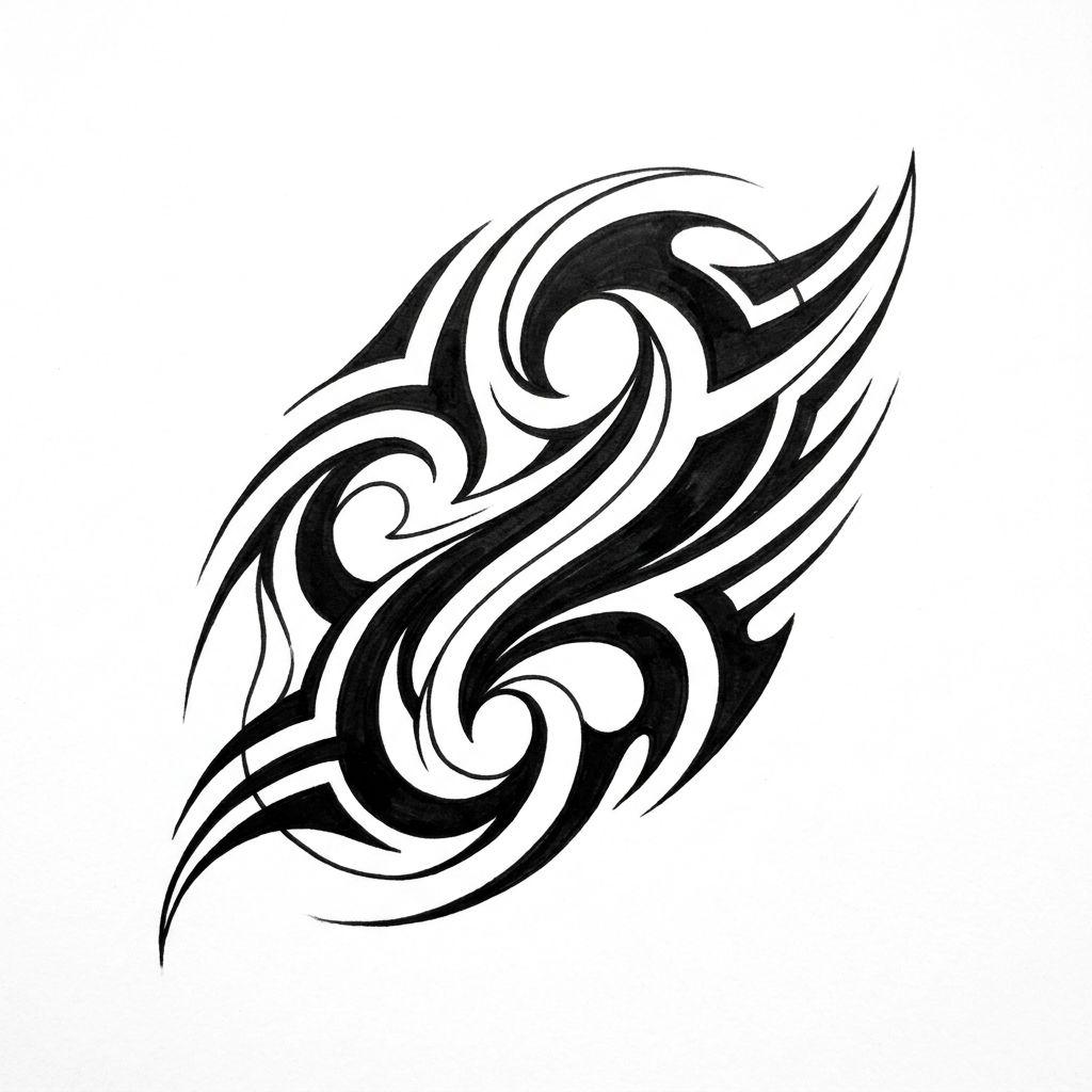 idée tatouage tribal néo-tribal moderne